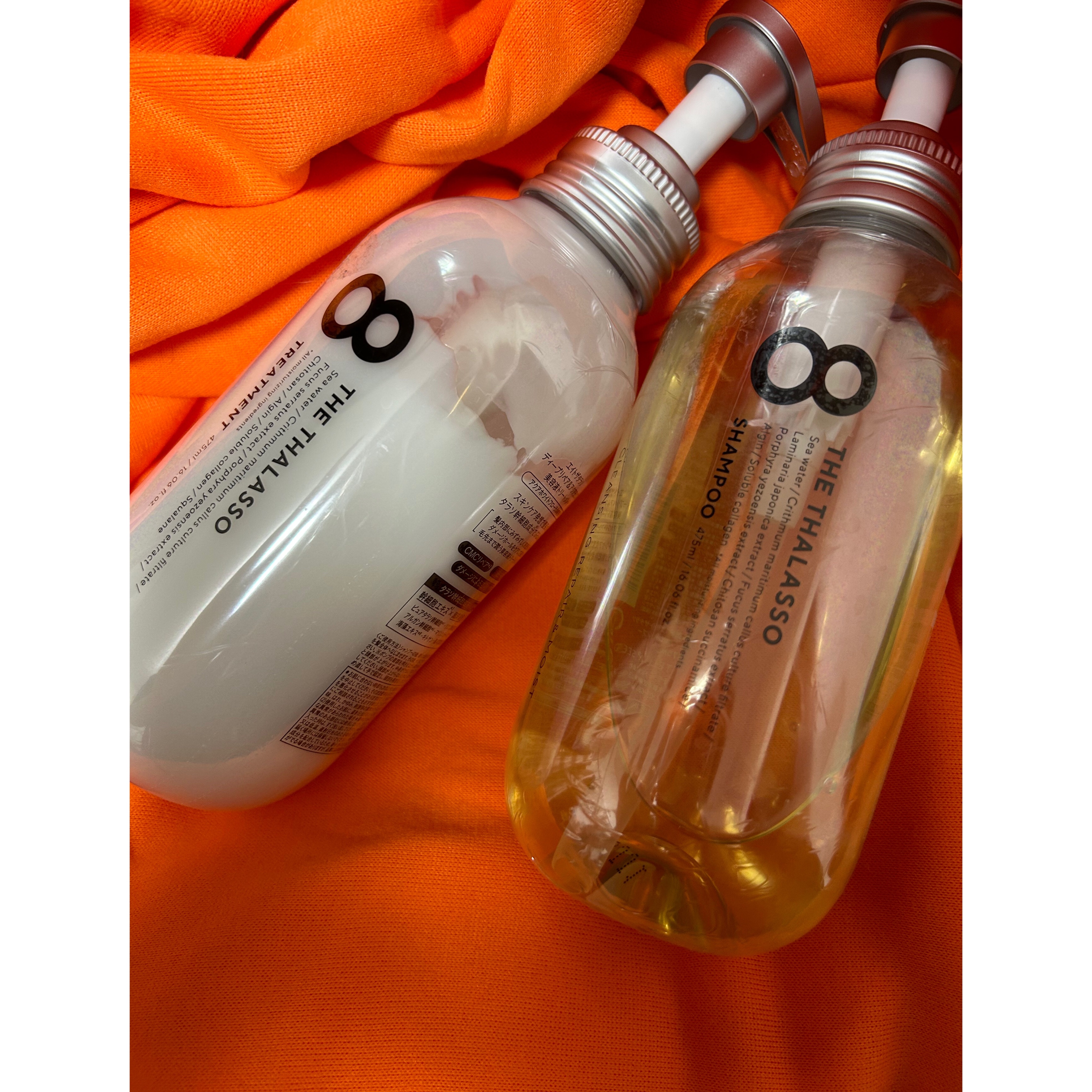 [旧商品]クレンジングリペア＆モイスト 美容液シャンプー／ディープリペア＆アクアモイスト 美容液トリートメント/エイトザタラソ/市販シャンプーを使ったクチコミ（1枚目）