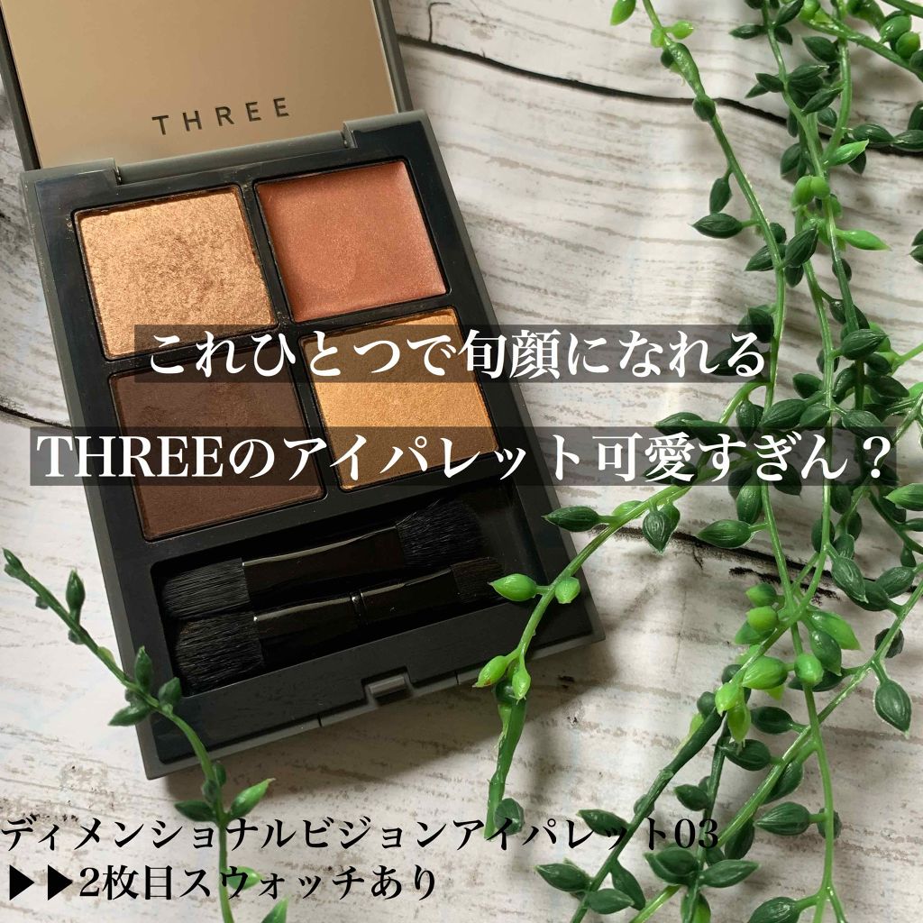 ディメンショナルビジョンアイパレット/THREE/アイシャドウパレットを使ったクチコミ（1枚目）