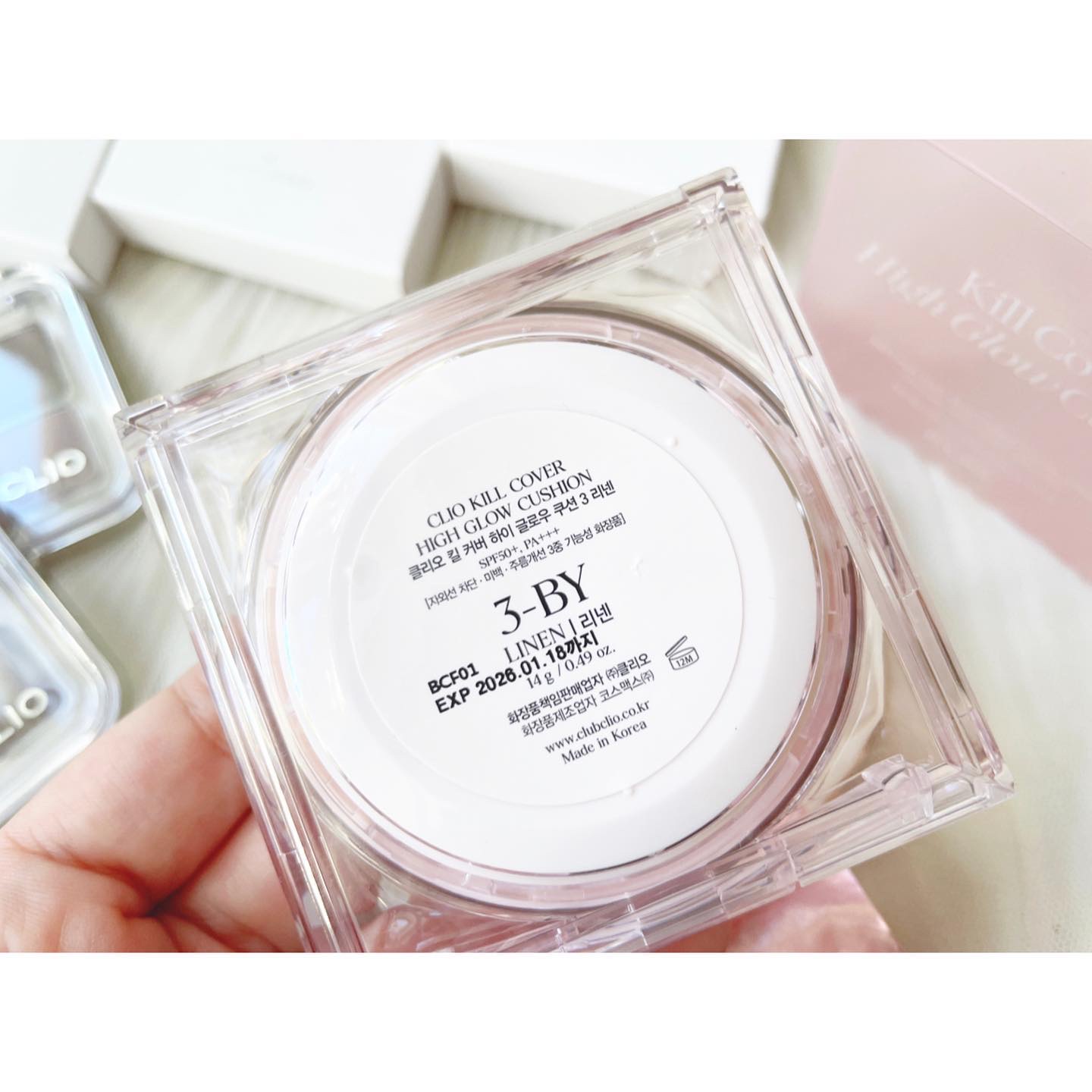 キル カバー ハイ グロウ クッション/CLIO/クッションファンデーションを使ったクチコミ（3枚目）