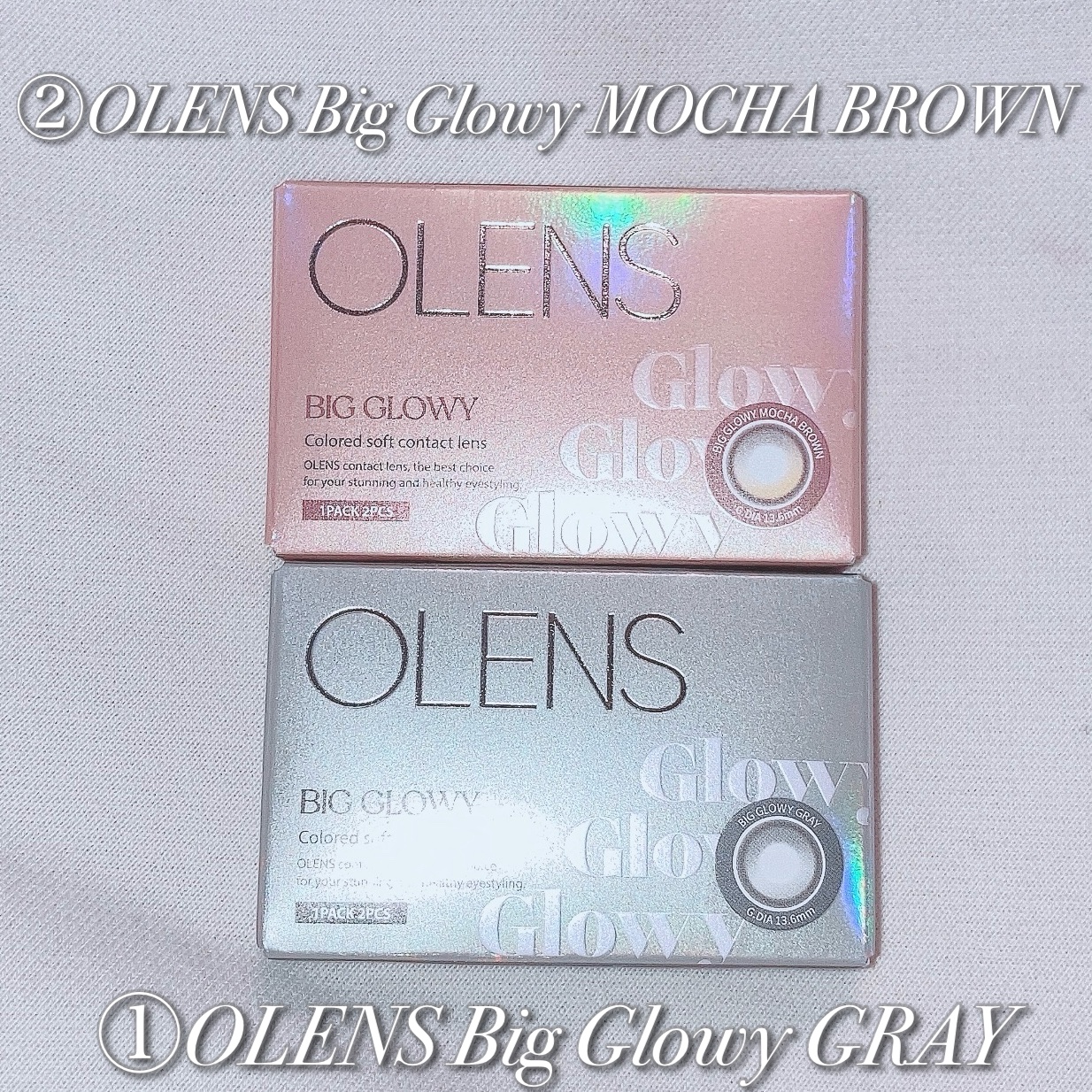 Eyelighter Glowy 1Month/OLENS/カラーコンタクトレンズを使ったクチコミ（2枚目）