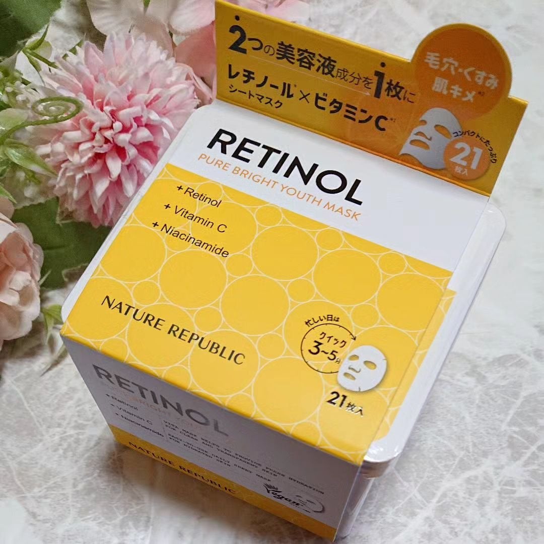 キューブマスク レチノール/ネイチャーリパブリック/シートマスク・パックを使ったクチコミ(1枚目)