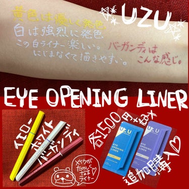 EYE OPENING LINER/UZU BY FLOWFUSHI/リキッドアイライナーを使ったクチコミ（1枚目）