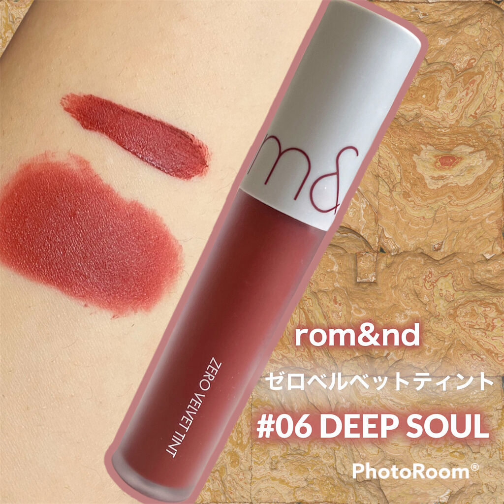 ゼロベルベットティント/rom&nd/リップティントを使ったクチコミ（1枚目）