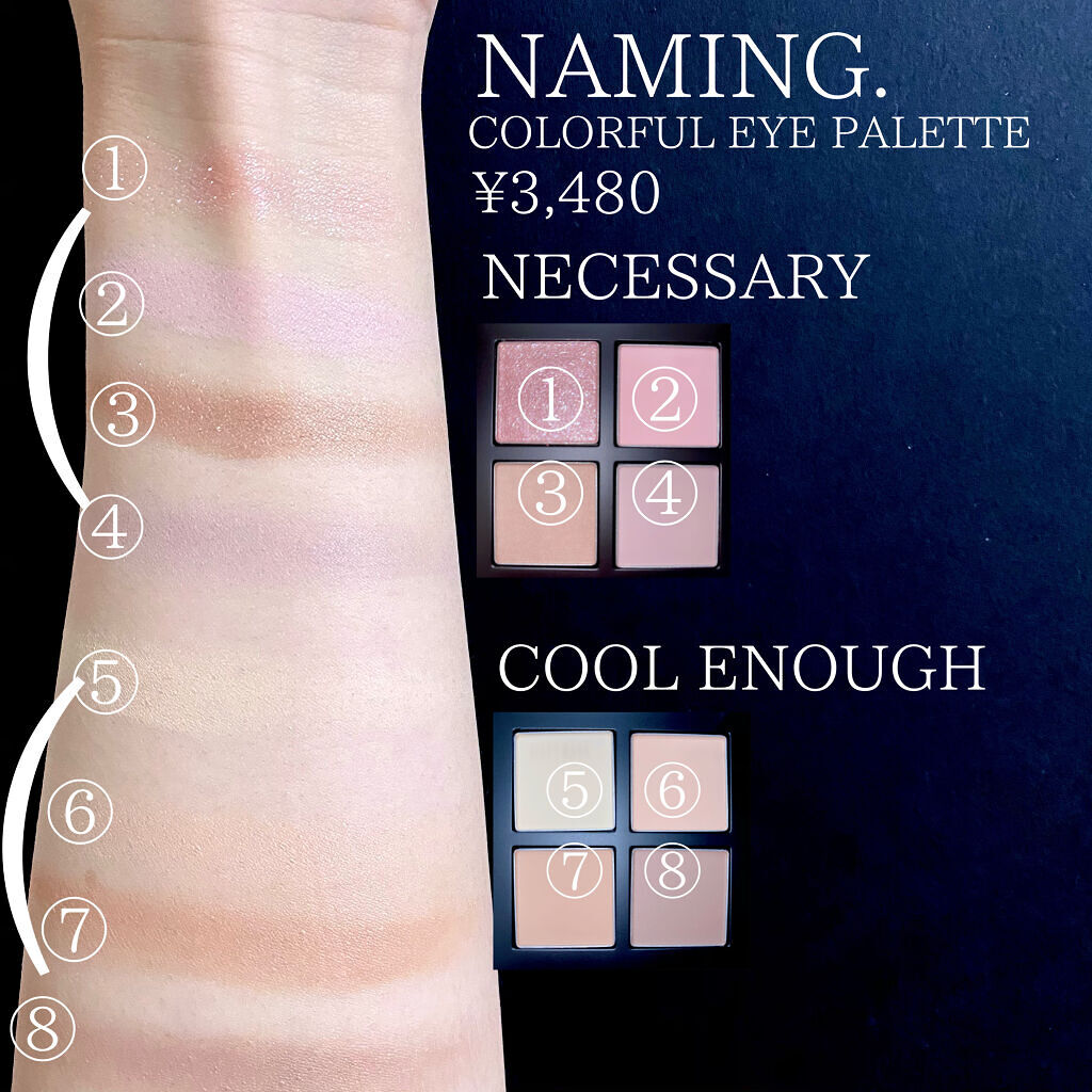 COLORFUL EYE PALETTE/NAMING./アイシャドウパレットを使ったクチコミ（3枚目）