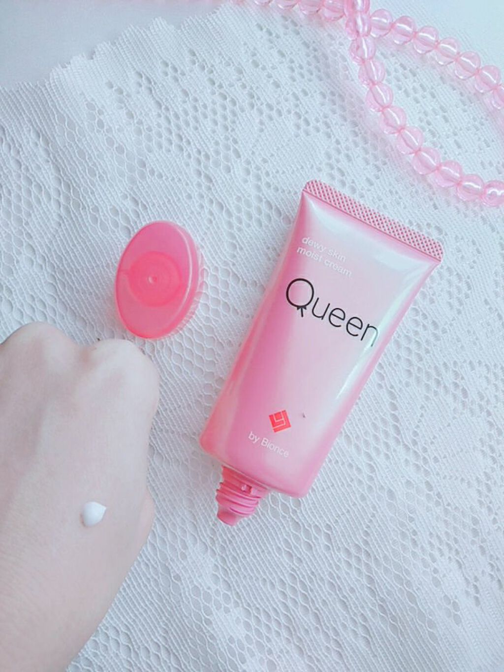 ツヤ肌モイストクリーム/Queen by Bionce/化粧下地を使ったクチコミ（1枚目）