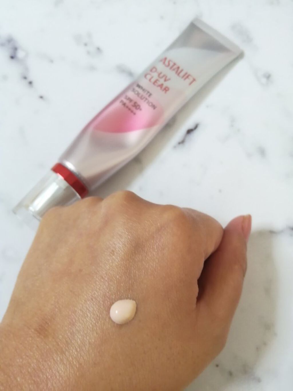 D-UVクリア ホワイトソリューション/アスタリフト/日焼け止めクリームを使ったクチコミ（2枚目）