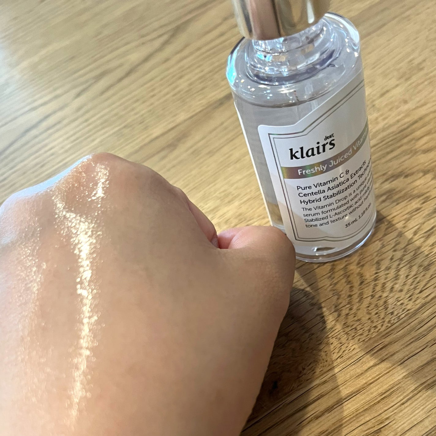 フレッシュリージュースドビタミンドロップ(35ml)/Klairs/美容液を使ったクチコミ(4枚目)