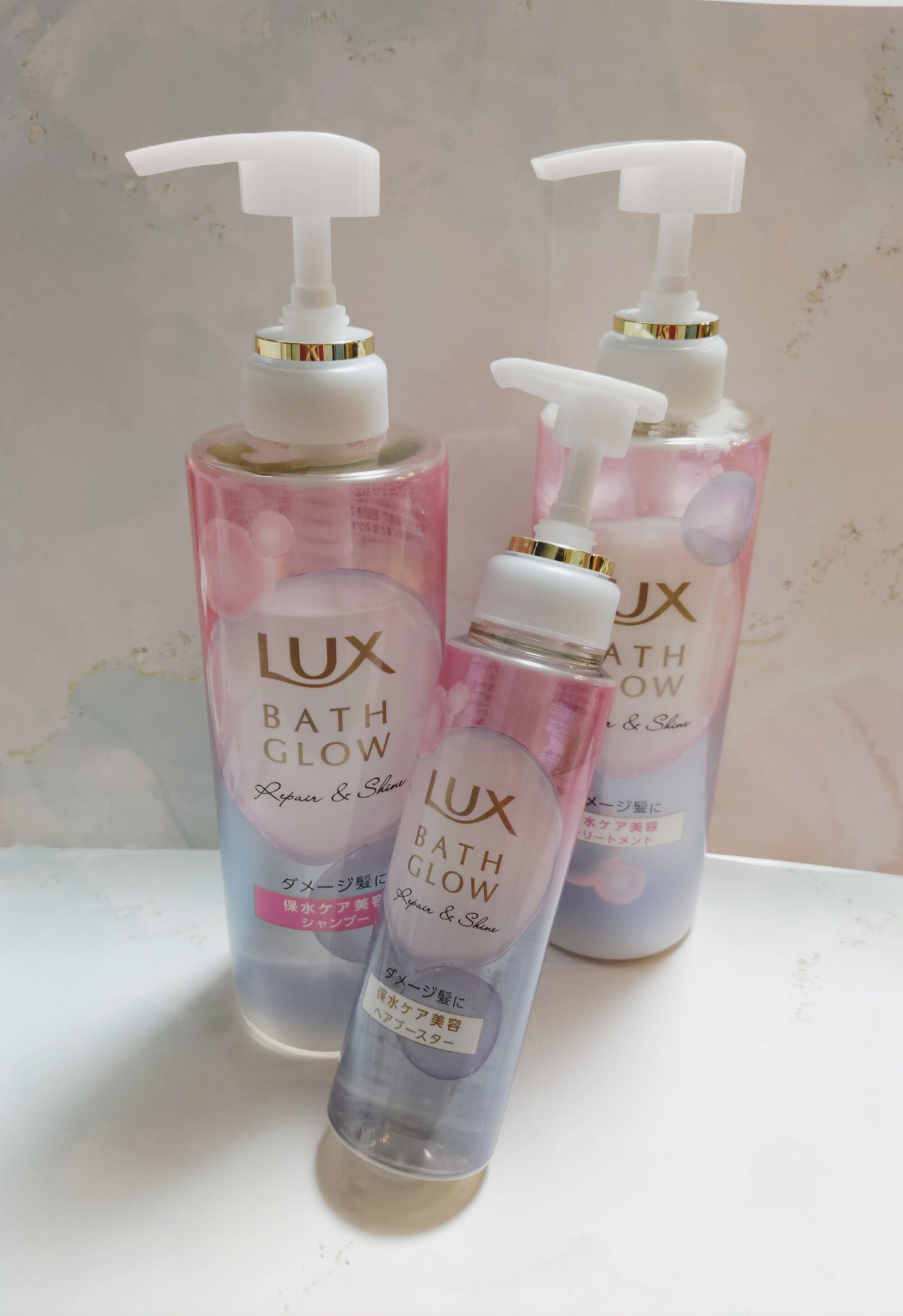 バスグロウ リペア&シャイン シャンプー／トリートメント/LUX/シャンプー・コンディショナーを使ったクチコミ（2枚目）