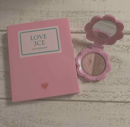LOVE 3ce DUO SHADOW/3CE/アイシャドウパレットを使ったクチコミ(1枚目)