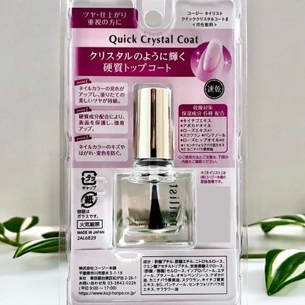 クイッククリスタルコートⅡ/ネイリスト/ネイルトップコートを使ったクチコミ(4枚目)