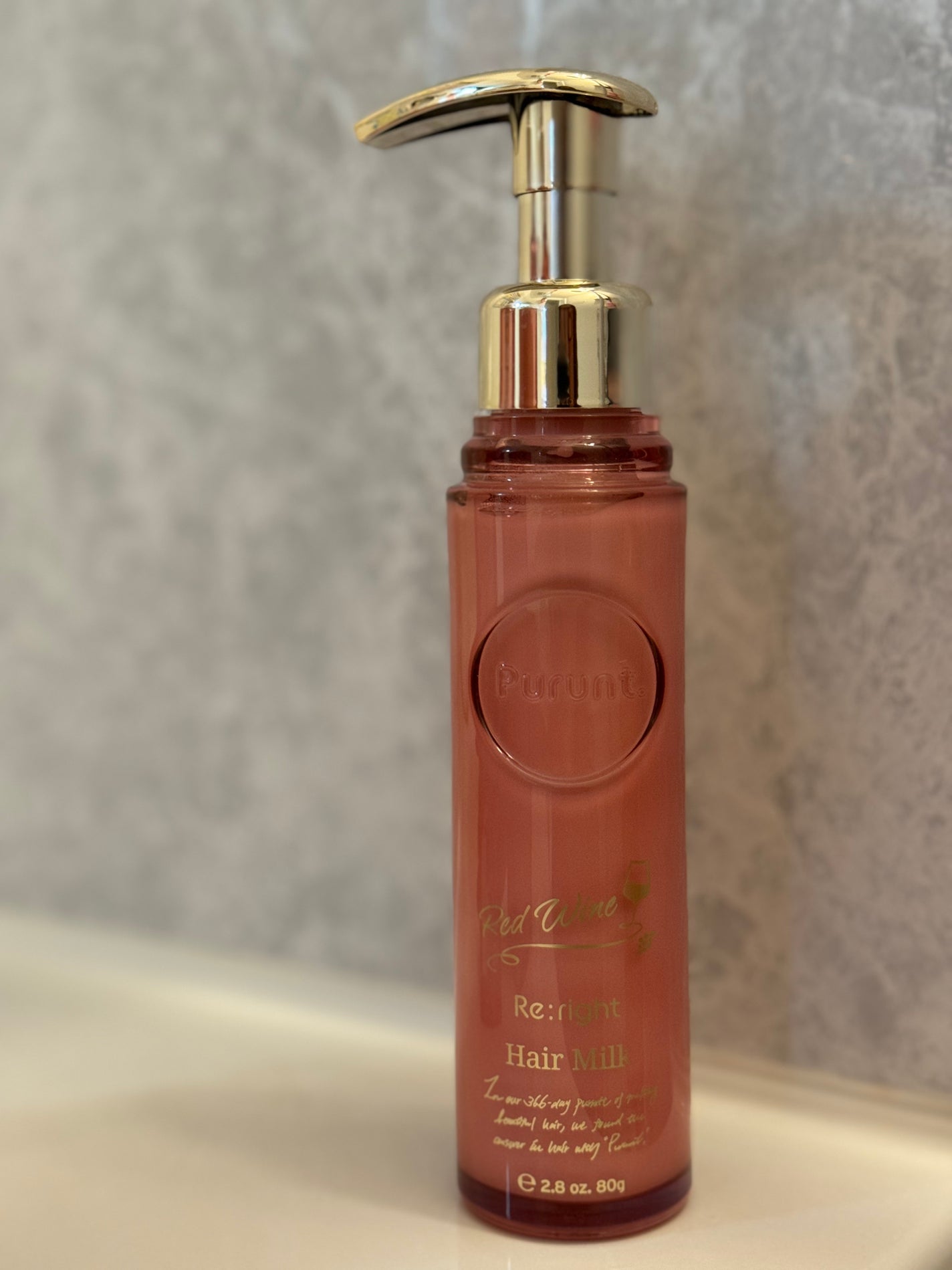 プルント リライト美容液ヘアミルク レッドワイン/Purunt./ヘアミルクを使ったクチコミ(1枚目)