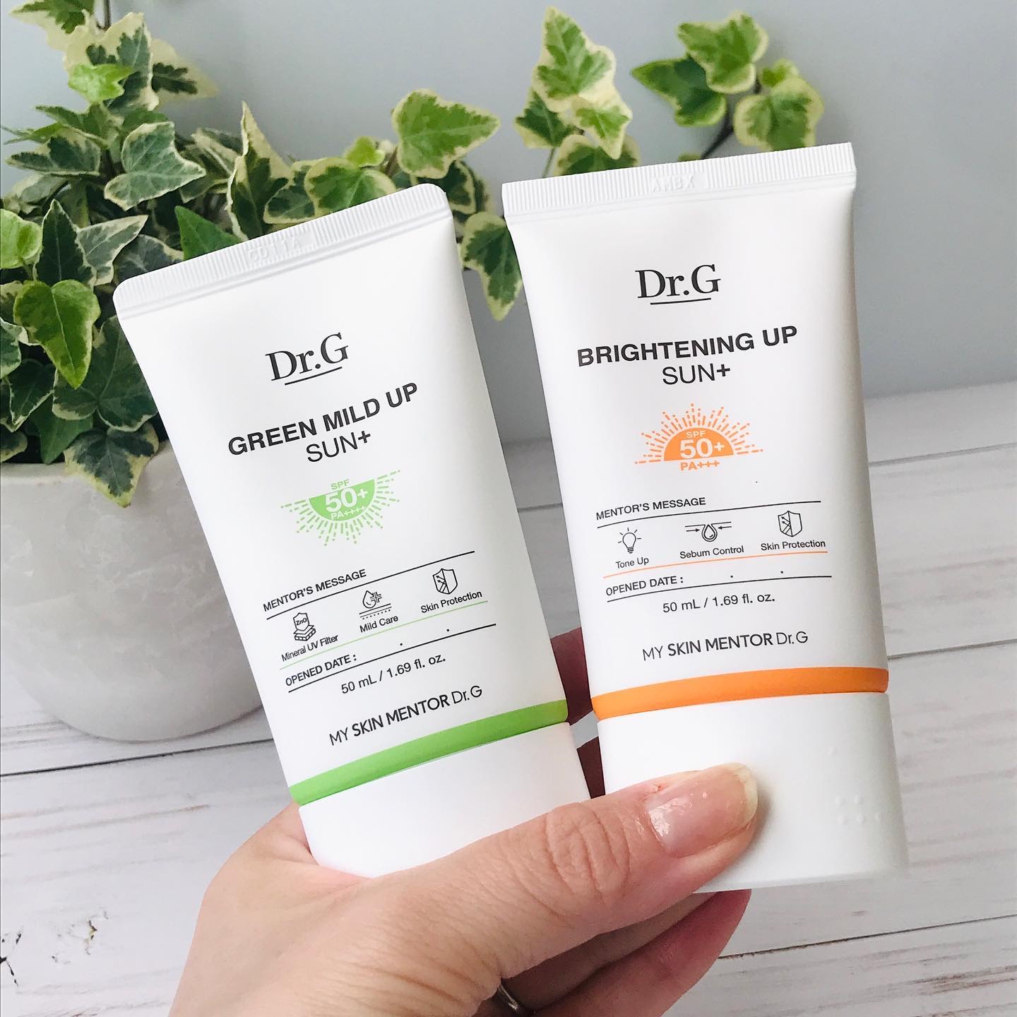 グリーンマイルドアップサンプラス/Dr.G/日焼け止めクリームを使ったクチコミ（2枚目）