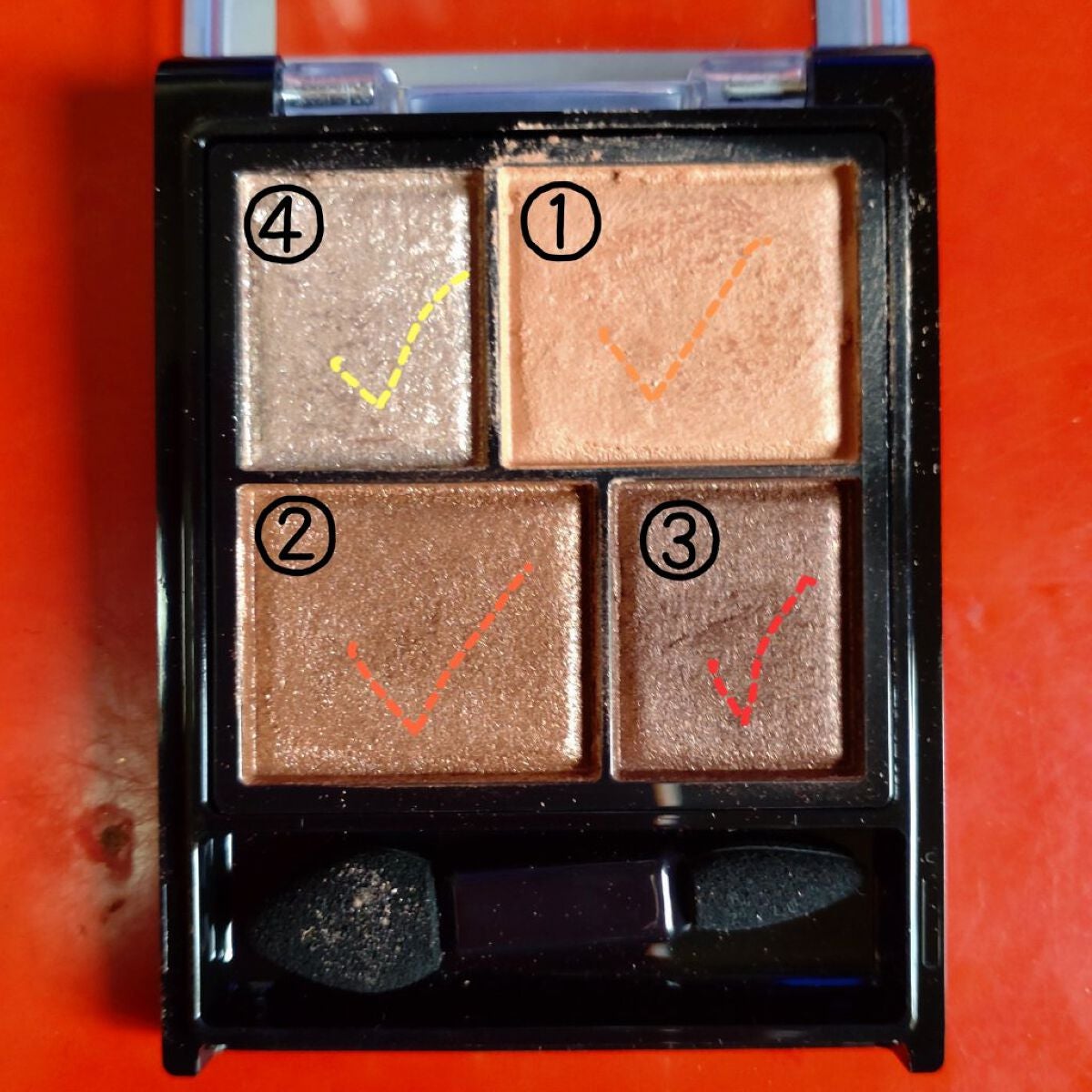 レイヤードアイズ/KiSS/アイシャドウパレットを使ったクチコミ(2枚目)