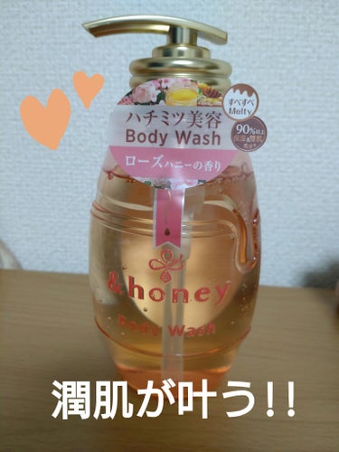 プレゼントでいただいた&honeyのメルティモイスト ジェルボディウォッシュの紹介です♪
────────────
【使った商品】&honey　
　　　　　　　メルティモイスト ジェルボディウォッシュ
