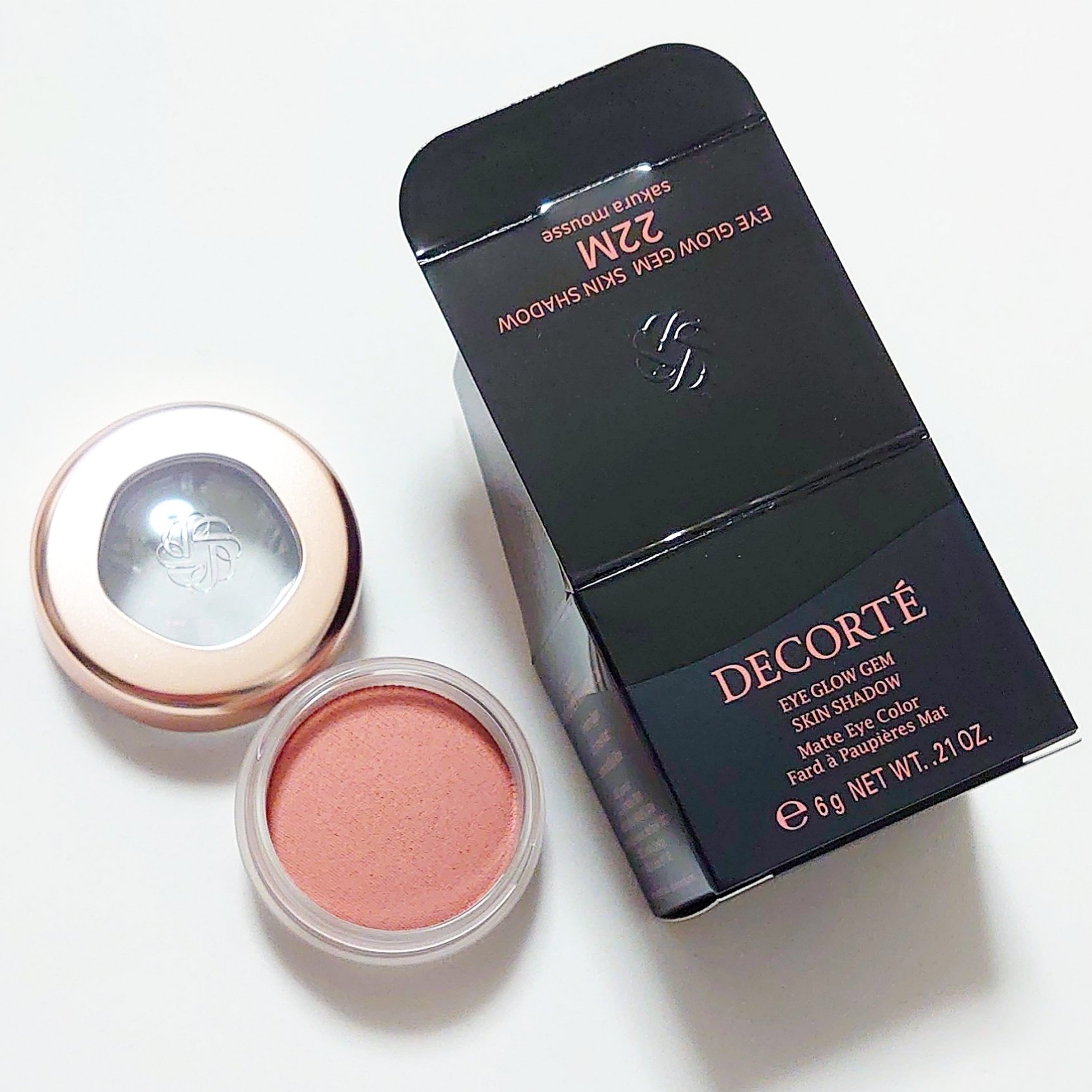 アイグロウジェム スキンシャドウ 22M sakura mousse/DECORTÉ/ジェル・クリームアイシャドウを使ったクチコミ（1枚目）