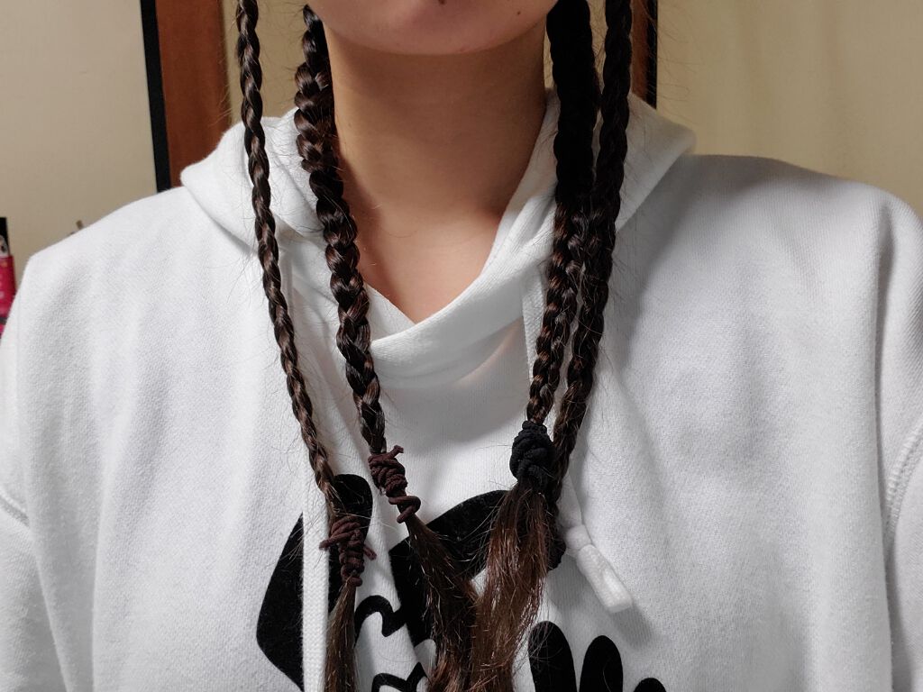 からまないゴム S ブラック/DAISO/ヘアアクセサリーを使ったクチコミ（3枚目）