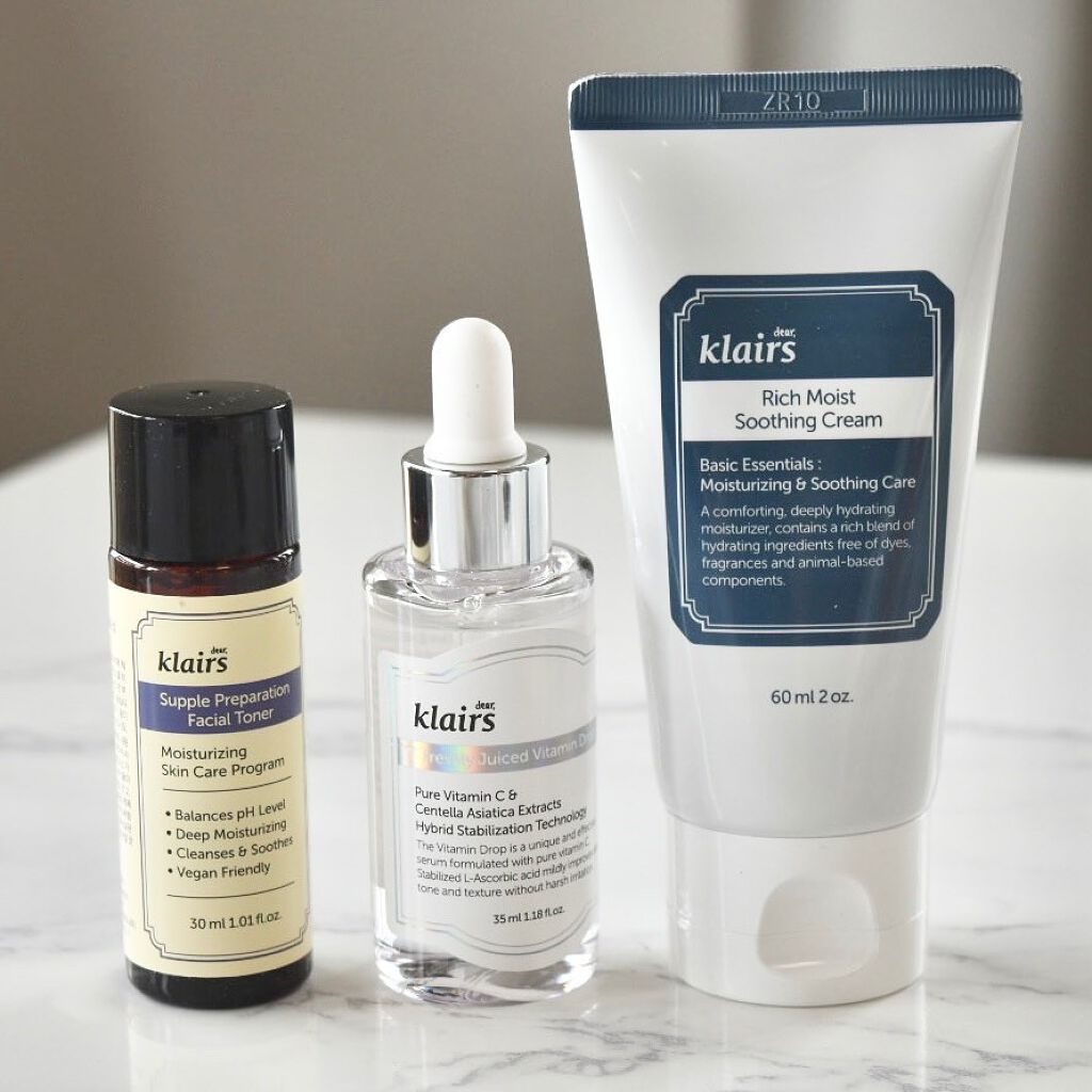 フレッシュリージュースドビタミンドロップ(35ml)/Klairs/美容液を使ったクチコミ（3枚目）