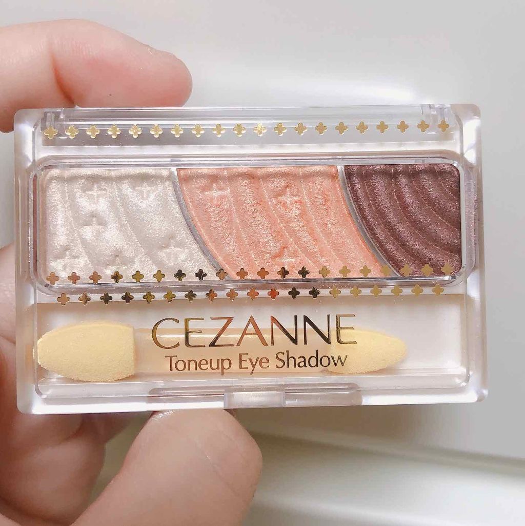 トーンアップアイシャドウ/CEZANNE/アイシャドウパレットを使ったクチコミ(2枚目)