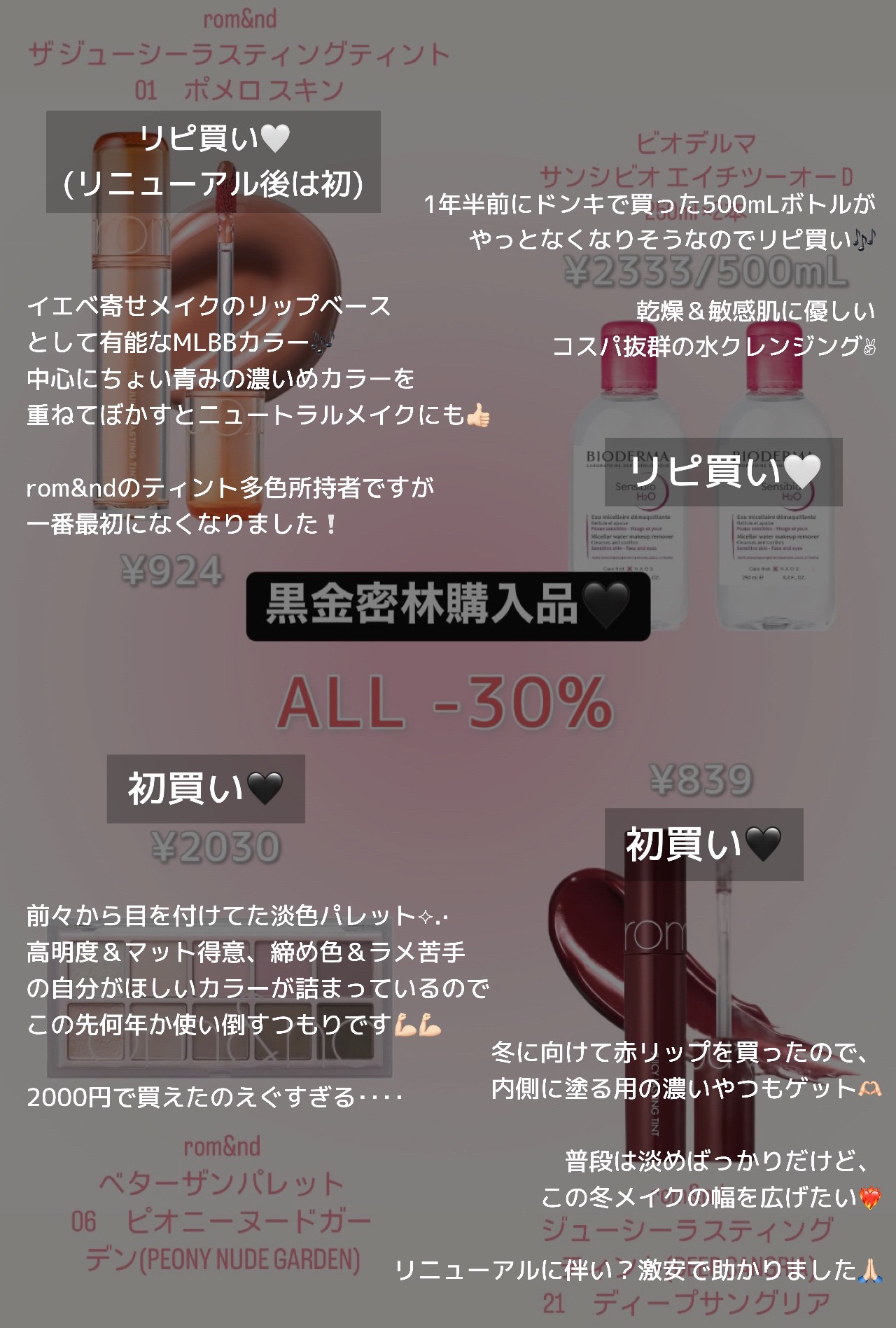 サンシビオ エイチツーオー D/ビオデルマ/クレンジングウォーターを使ったクチコミ（2枚目）