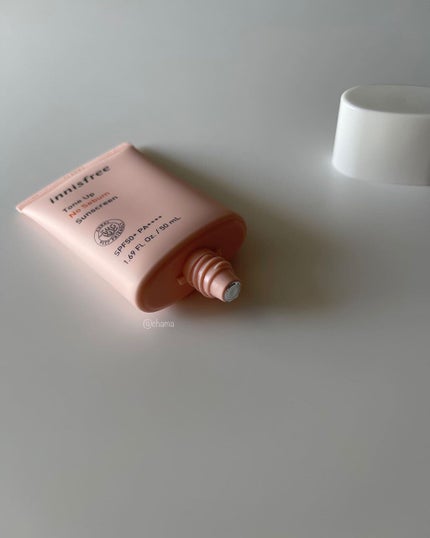 トーンアップ ノーセバム サンスクリーン SPF50+ PA++++/innisfree/日焼け止めクリームを使ったクチコミ(4枚目)