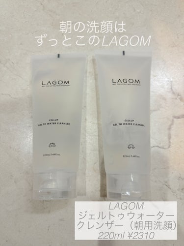 ラゴム ジェルトゥウォーター クレンザー(朝用洗顔)/LAGOM /洗顔フォームを使ったクチコミ（1枚目）