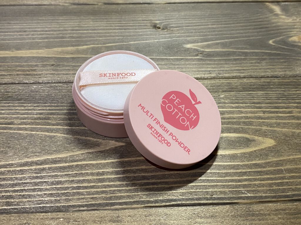 ピーチコットン マルチフィニッシュパウダー/SKINFOOD/ルースパウダーを使ったクチコミ（1枚目）