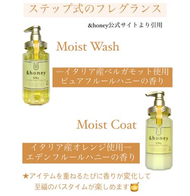 シルキー　スムースモイスチャー　シャンプー　1.0/ヘアトリートメント　2.0/&honey/シャンプー・コンディショナーを使ったクチコミ（6枚目）