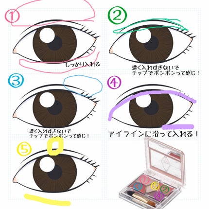【旧品】パーフェクトスタイリストアイズ/キャンメイク/アイシャドウパレットを使ったクチコミ(2枚目)