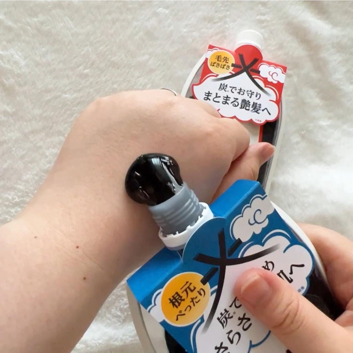 炭シャンプー/トリートメント/美髪同源 /市販シャンプーを使ったクチコミ(3枚目)