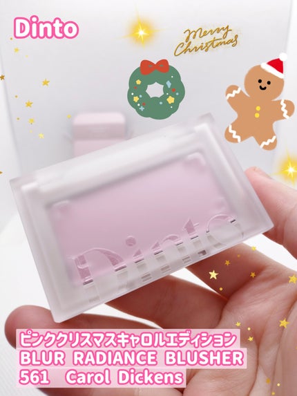 ピンククリスマスキャロルエディション/シャドウパレット+チークセット/Dinto/メイクアップキットを使ったクチコミ(1枚目)