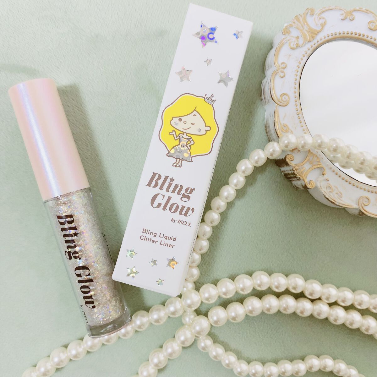 ブリンリキッドグリッターライナー/BLING GLOW/グリッターを使ったクチコミ（3枚目）