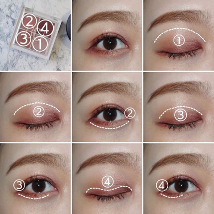 THE アイパレR/b idol/アイシャドウパレットを使ったクチコミ(4枚目)