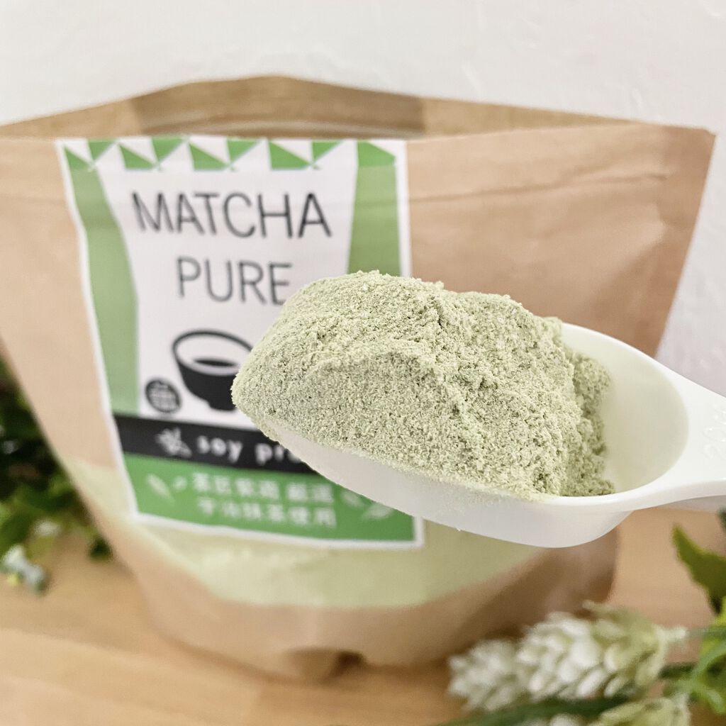 MATCHA PURE（プロテインパウダー）/ピュアパートナー/ソイプロテインを使ったクチコミ（2枚目）