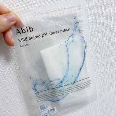 Abib Mild acidic pH sheet mask  Aqua fit

肉厚なシートで美容液がたっぷり。
密着度が高いのがとにかくよかった！
アルブミン(卵白の成分)と竹でできた
グミシート