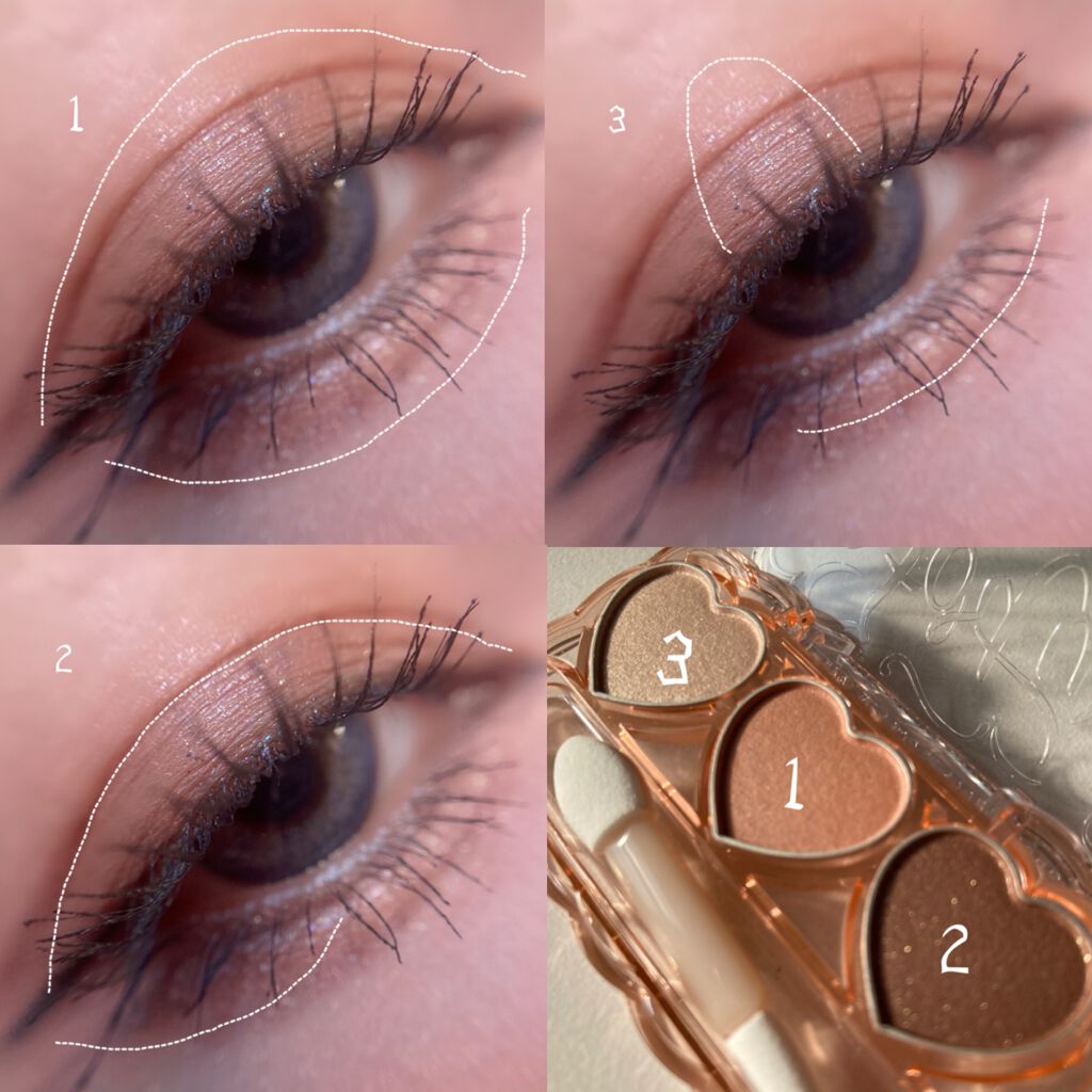 ドーリーフィール アイカラー/フォーチュン/アイシャドウパレットを使ったクチコミ(2枚目)