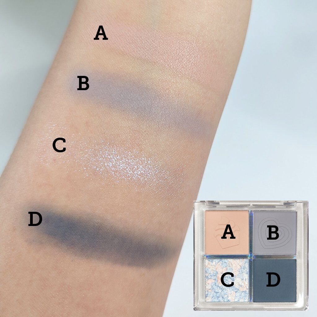 ZEESEAデザートコレクション４カラーアイシャドウパレット #04ブルーベリーアイス/ZEESEA/アイシャドウパレットを使ったクチコミ（3枚目）