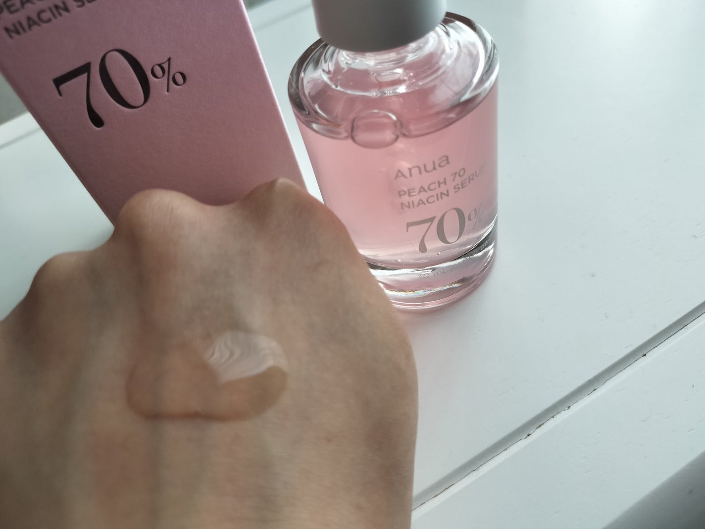 桃70%ナイアシンセラム/Anua/美容液を使ったクチコミ(4枚目)