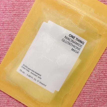 ナイアシンアミドグルタチオンマスク/ONE THING/シートマスク・パックを使ったクチコミ(2枚目)