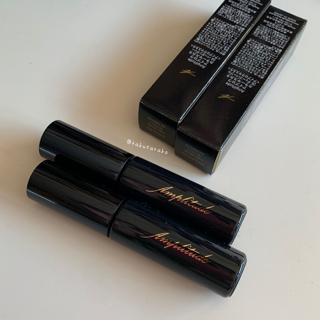 アイブロウ カラーマスカラ 04 バーガンディー/Amplitude/眉マスカラを使ったクチコミ（1枚目）