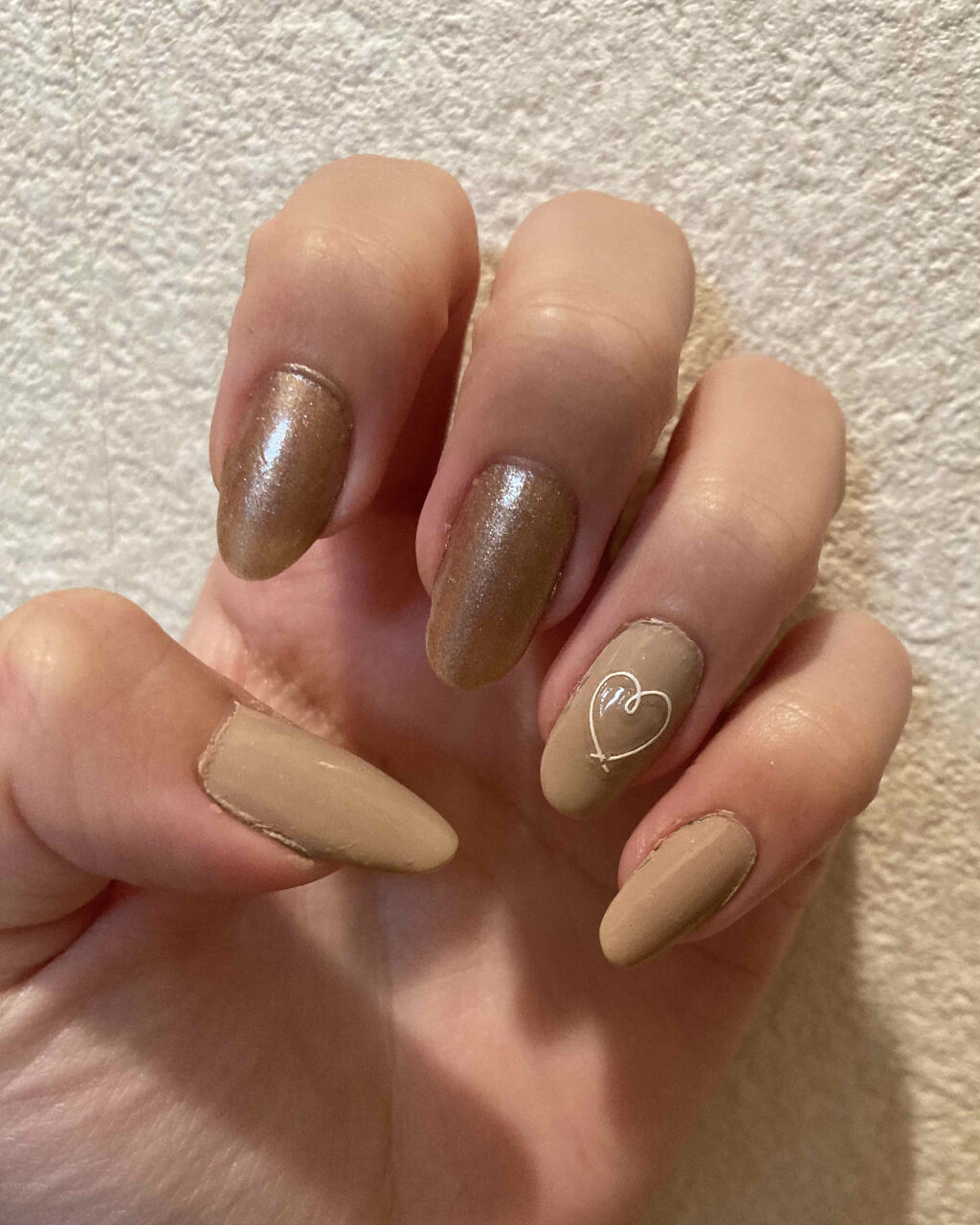 エクセル ネイルポリッシュ N NL04 アーモンドバター/excel/マニキュアを使ったクチコミ（1枚目）