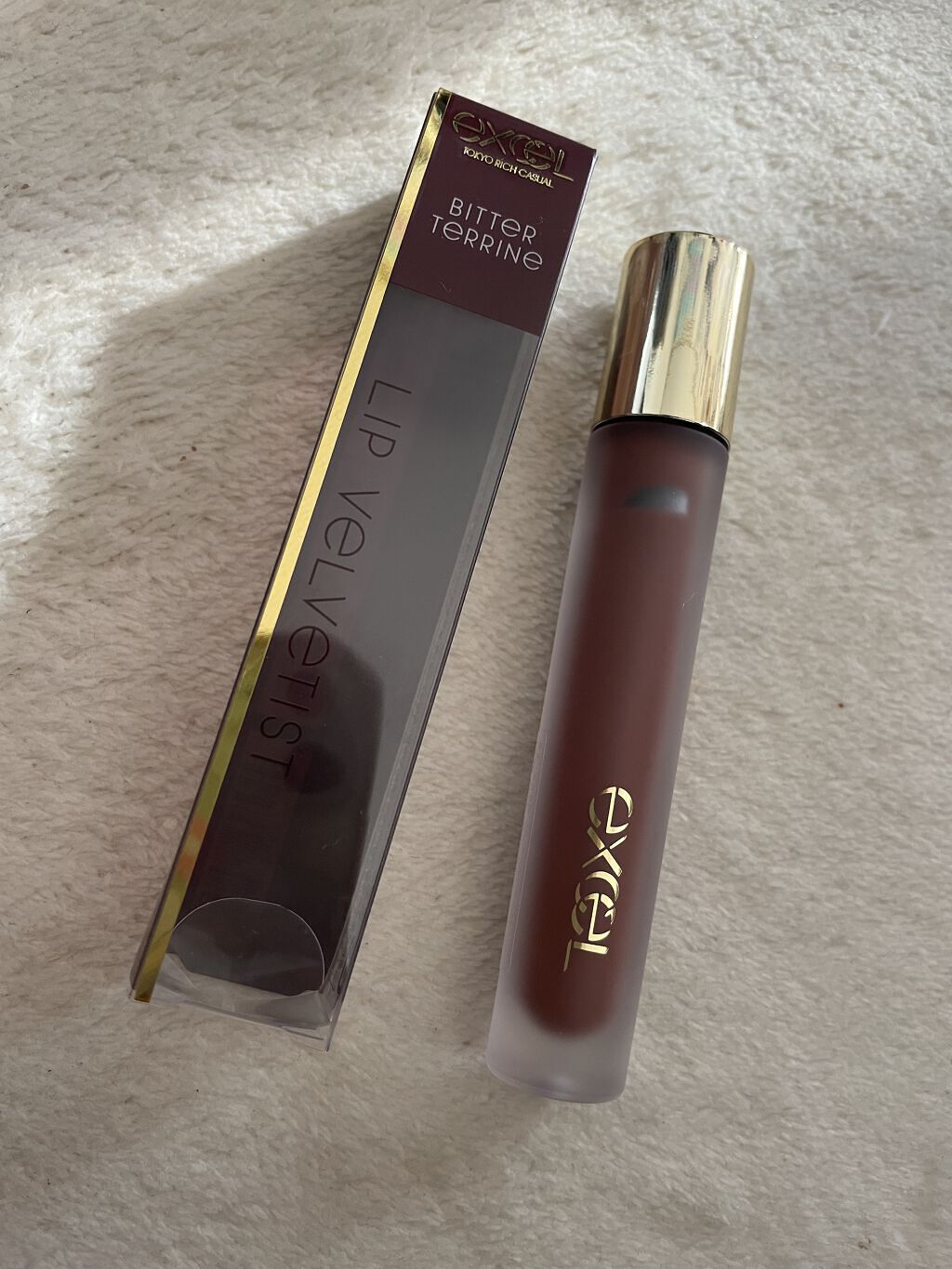 リップベルベティスト/excel/口紅を使ったクチコミ（1枚目）