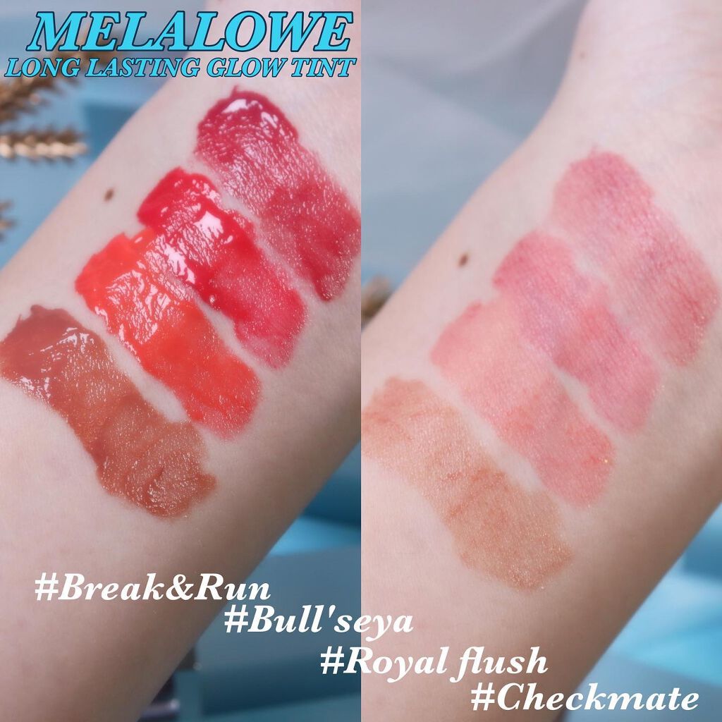 ロングラスティンググロウティント/MELALOWE/リップティントを使ったクチコミ(2枚目)