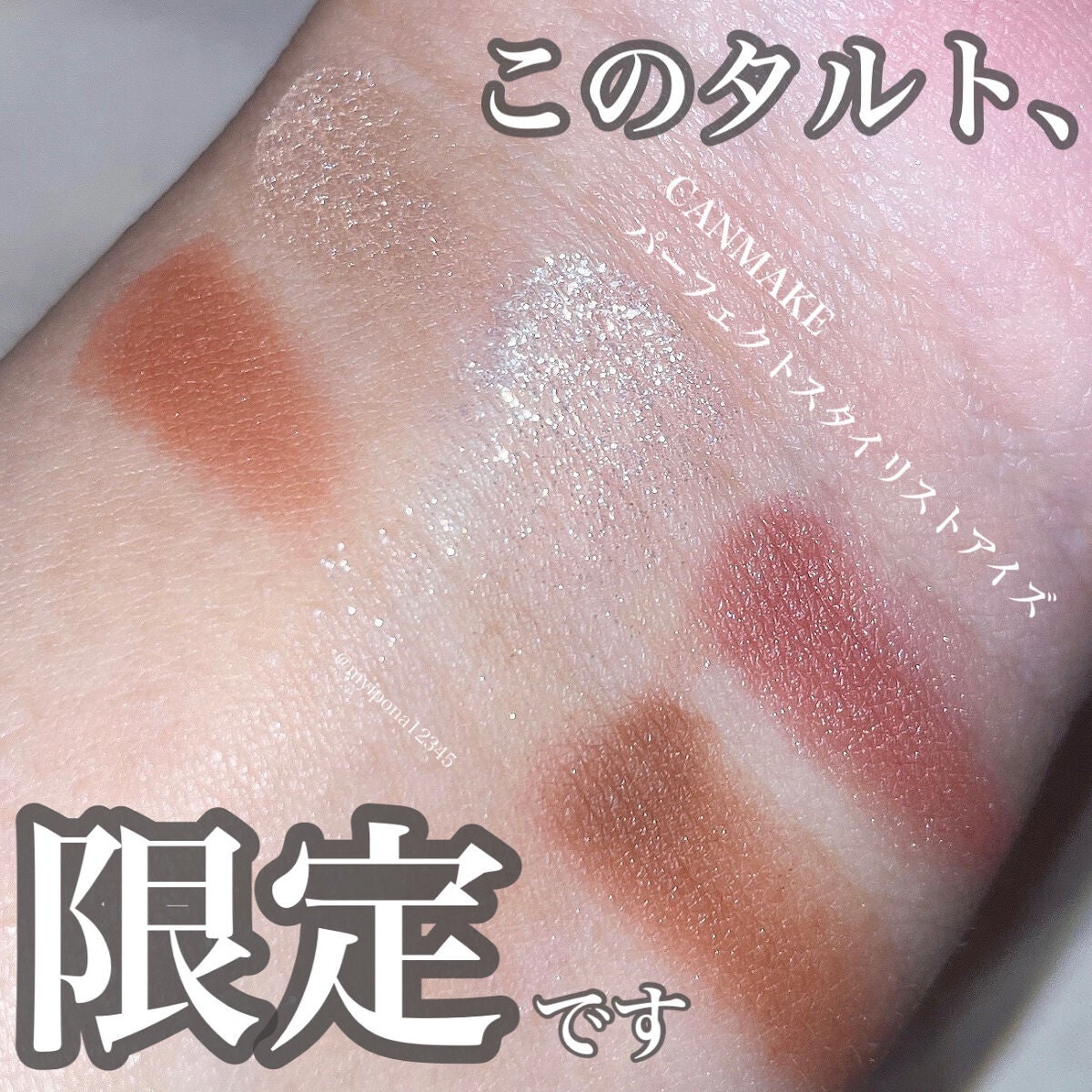 パーフェクトスタイリストアイズ/キャンメイク/アイシャドウパレットを使ったクチコミ(1枚目)