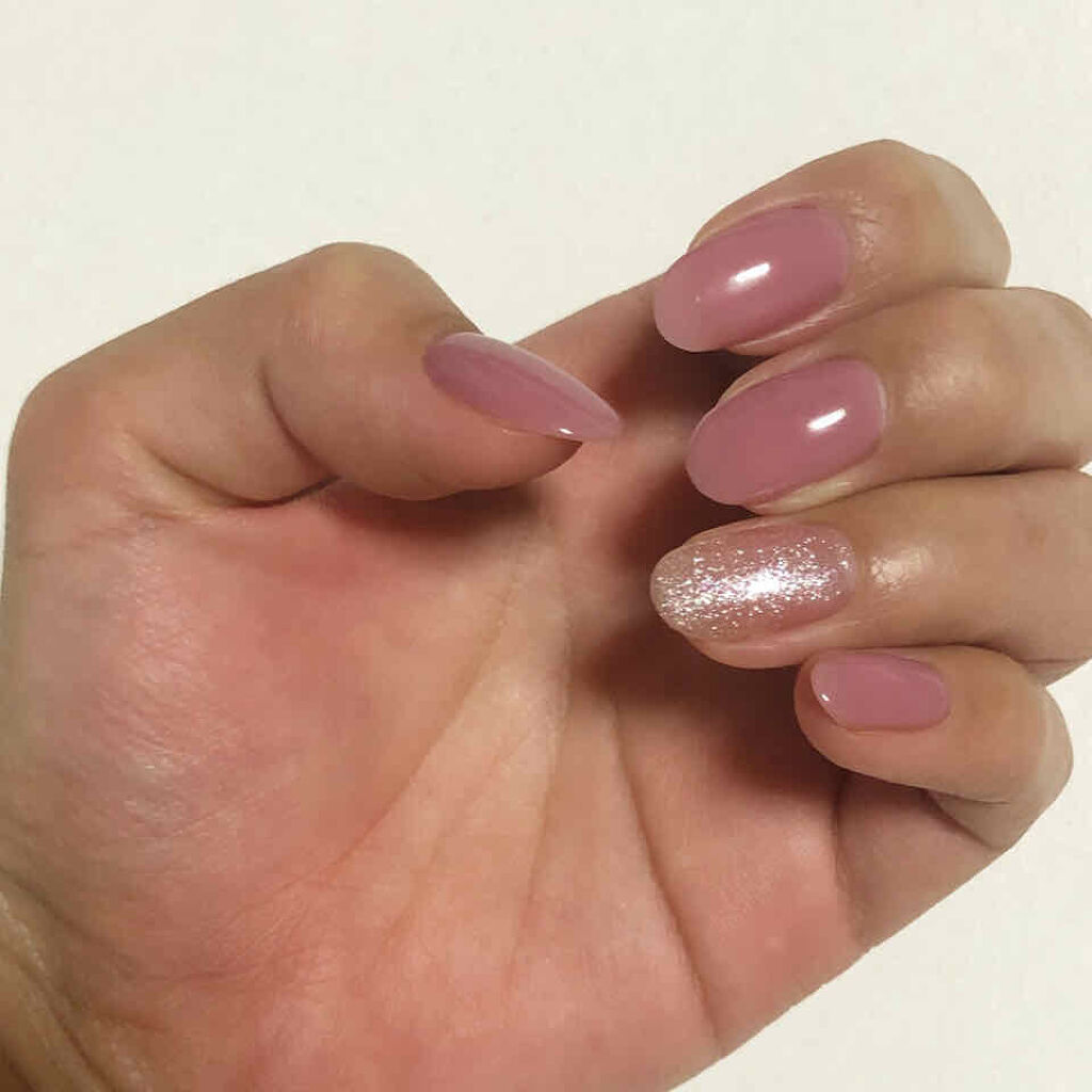 ジェルネイル ピンク/ジェルミーワン/ジェルネイルを使ったクチコミ（3枚目）