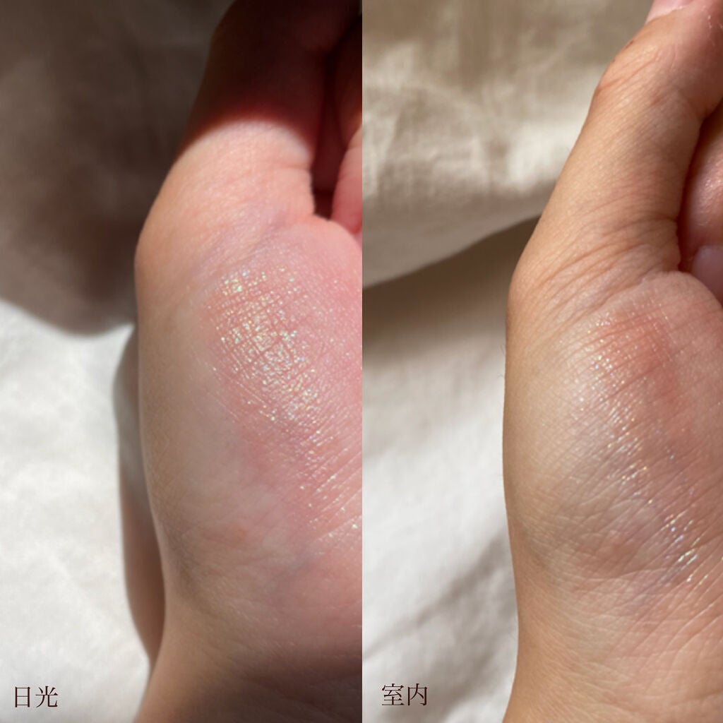 グリッター シャドウ カラー/rom&nd/グリッターを使ったクチコミ(3枚目)