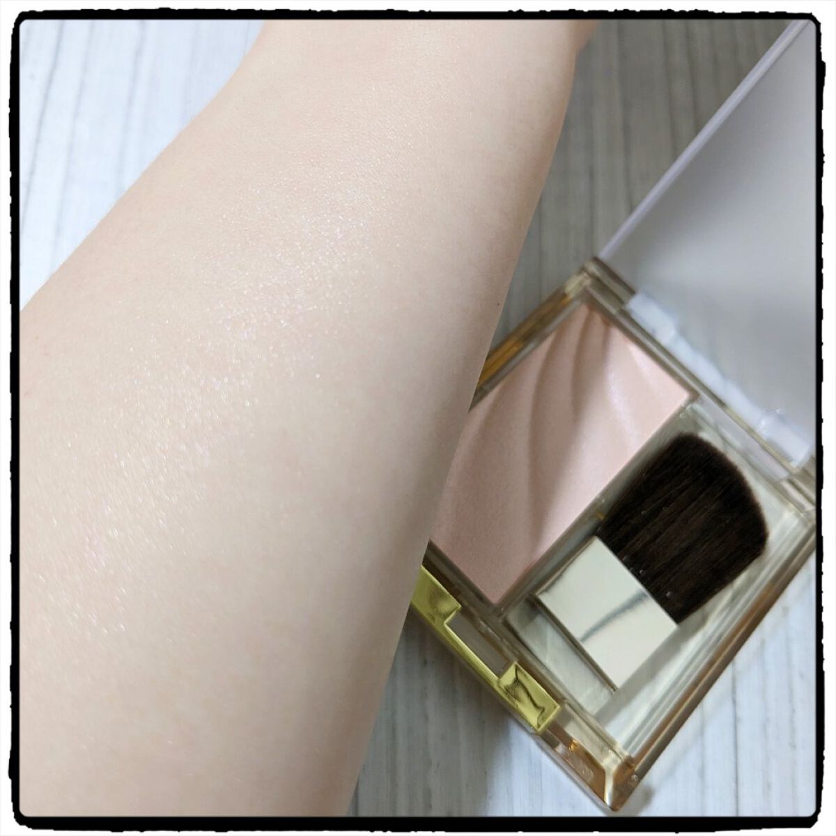 ドレープド シマーグロウ/excel/パウダーハイライトを使ったクチコミ（3枚目）