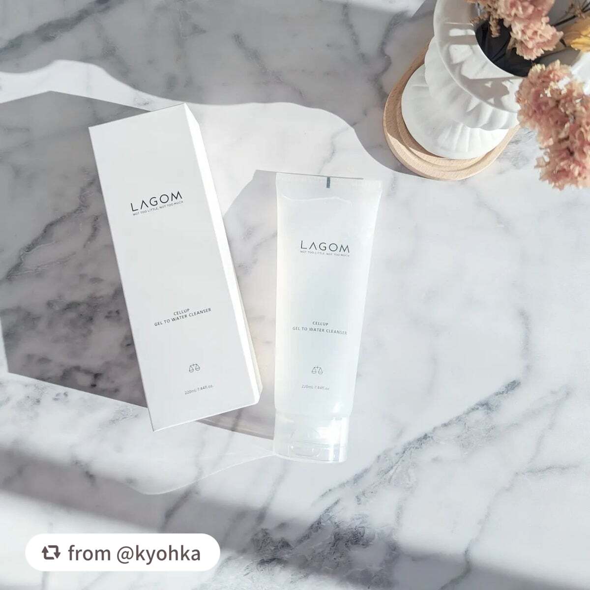 ラゴム ジェルトゥウォーター クレンザー(朝用洗顔)/LAGOM /その他洗顔料を使ったクチコミ(2枚目)