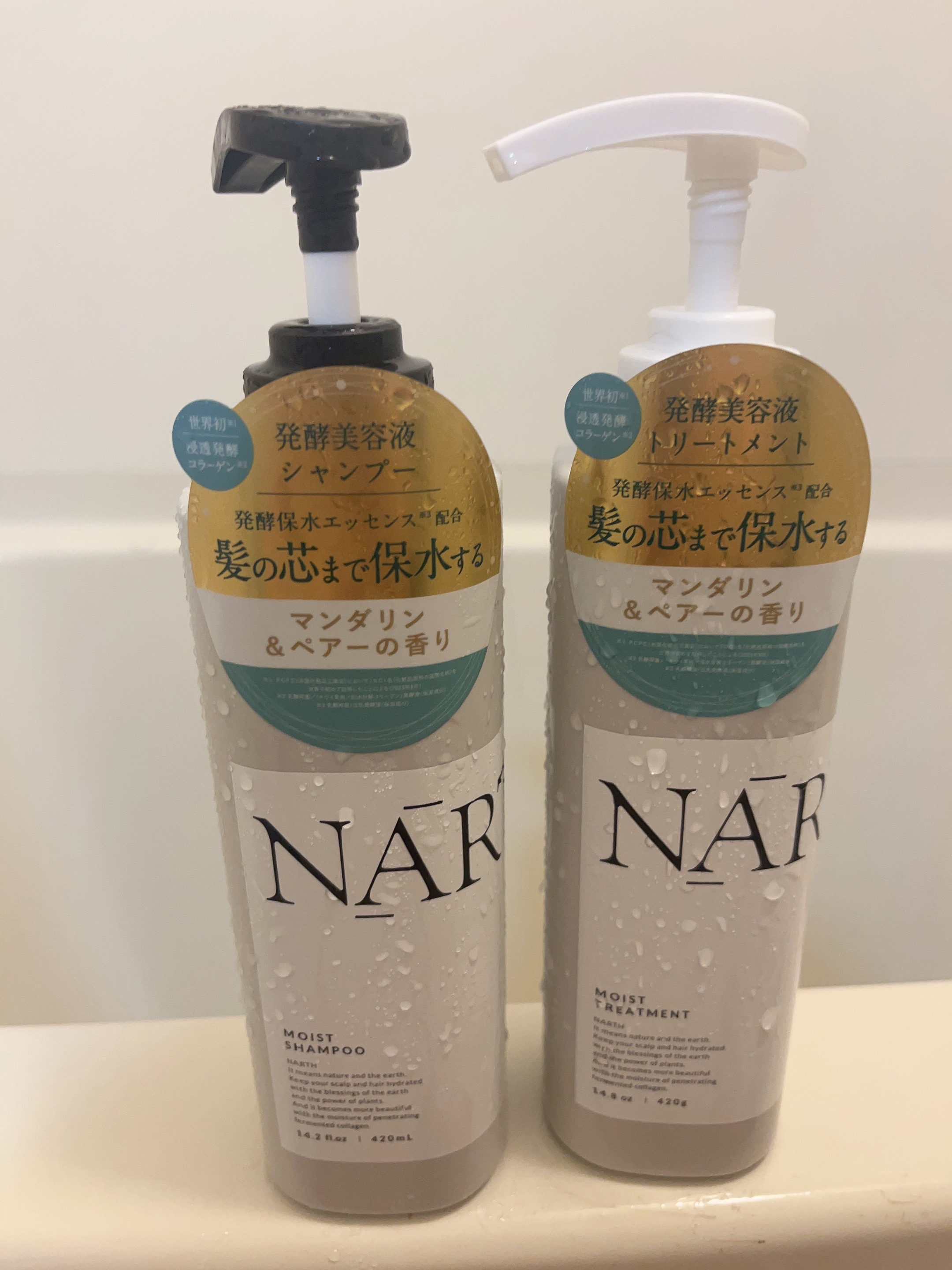 モイスト&リペアシャンプー／トリートメント シャンプー本体420ml/NARTH/市販シャンプーを使ったクチコミ（1枚目）