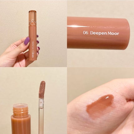 グラスティングカラーグロス/rom&nd/リップグロスを使ったクチコミ(8枚目)