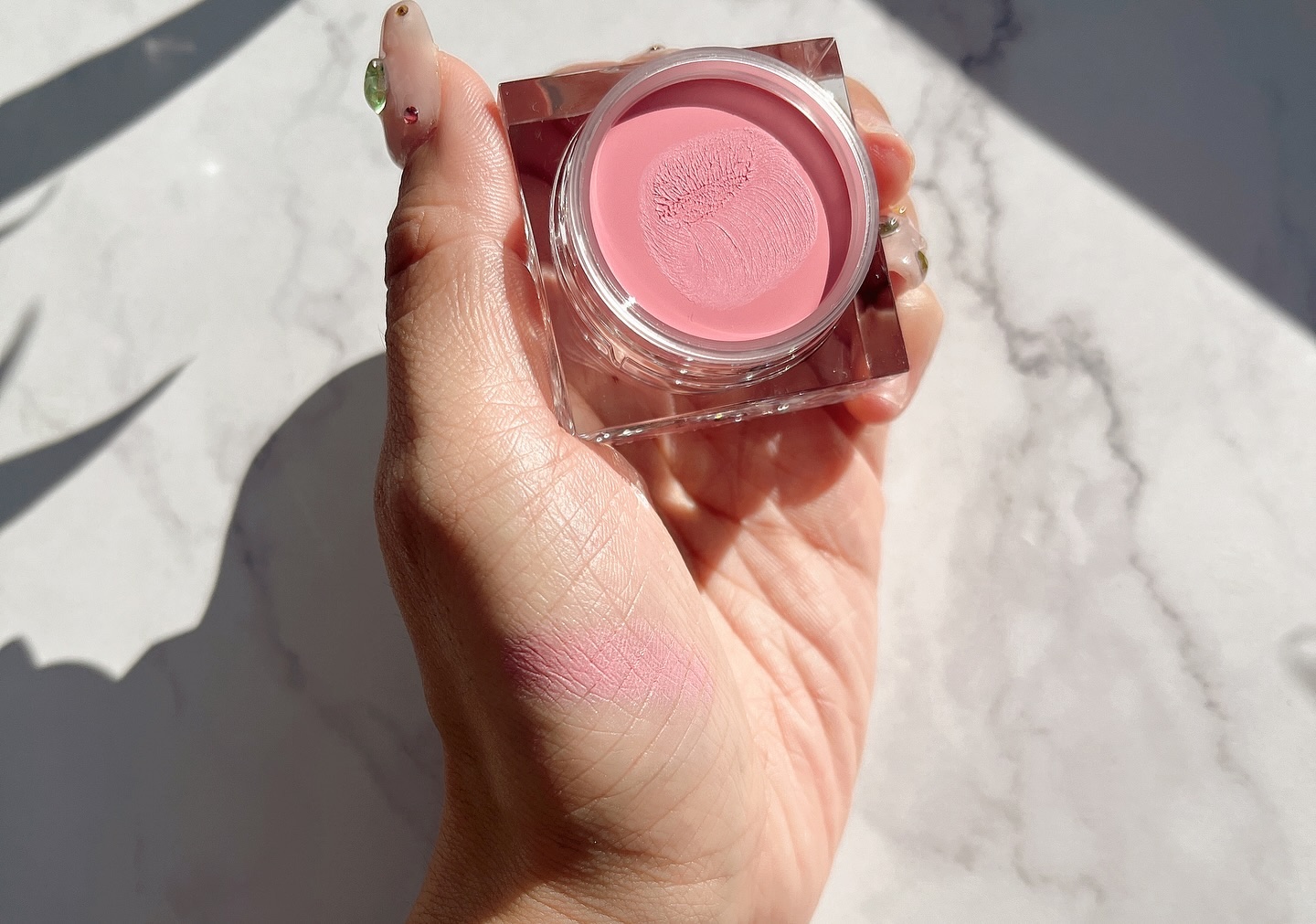 ムードミックスクリームブラッシャー/MAD PEACH/ジェル・クリームチークを使ったクチコミ（3枚目）